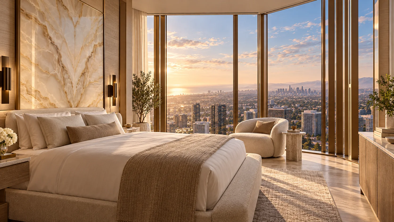 Segal Tower: hotel suite architectural visualization