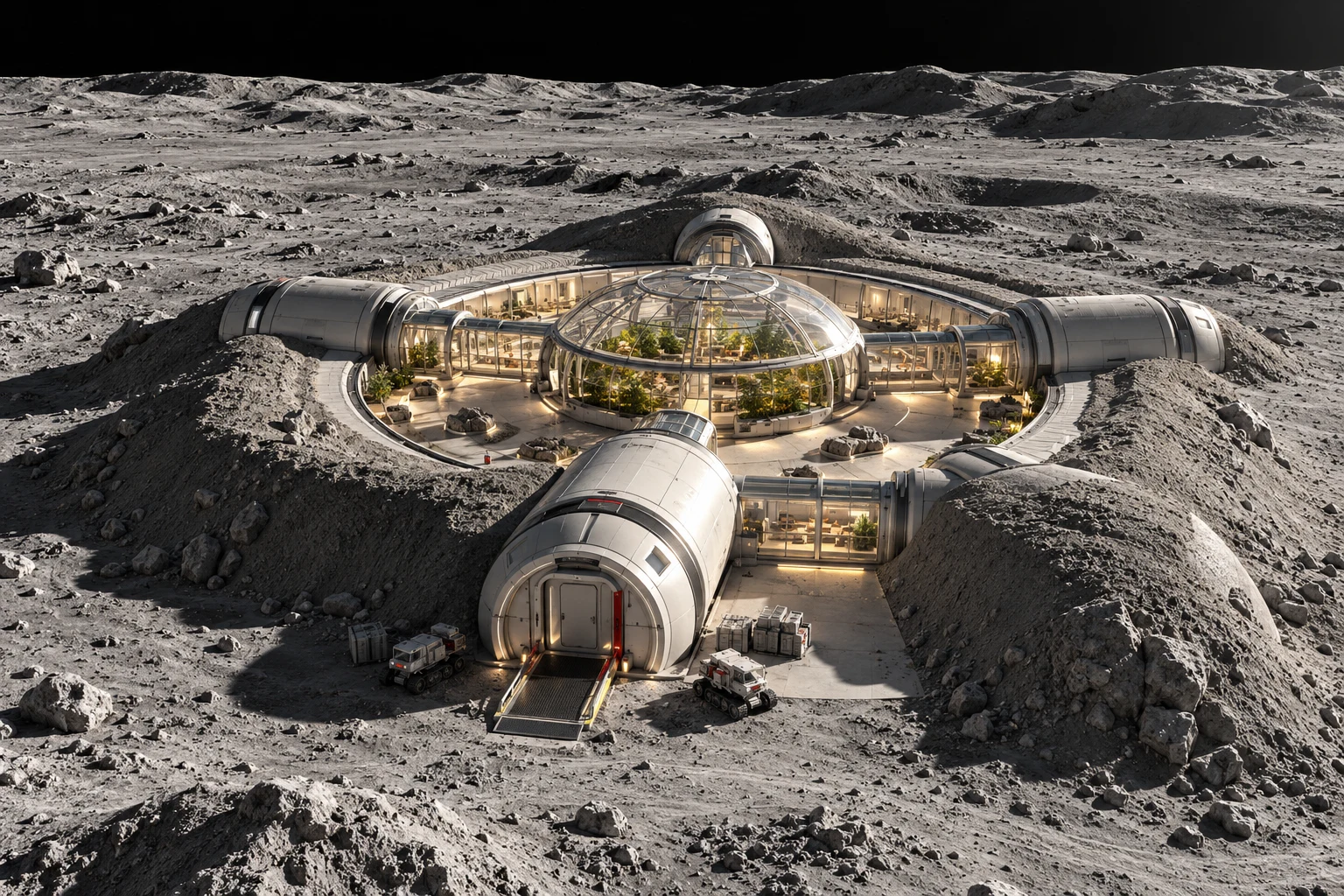 Lunar Courtyard design visualization